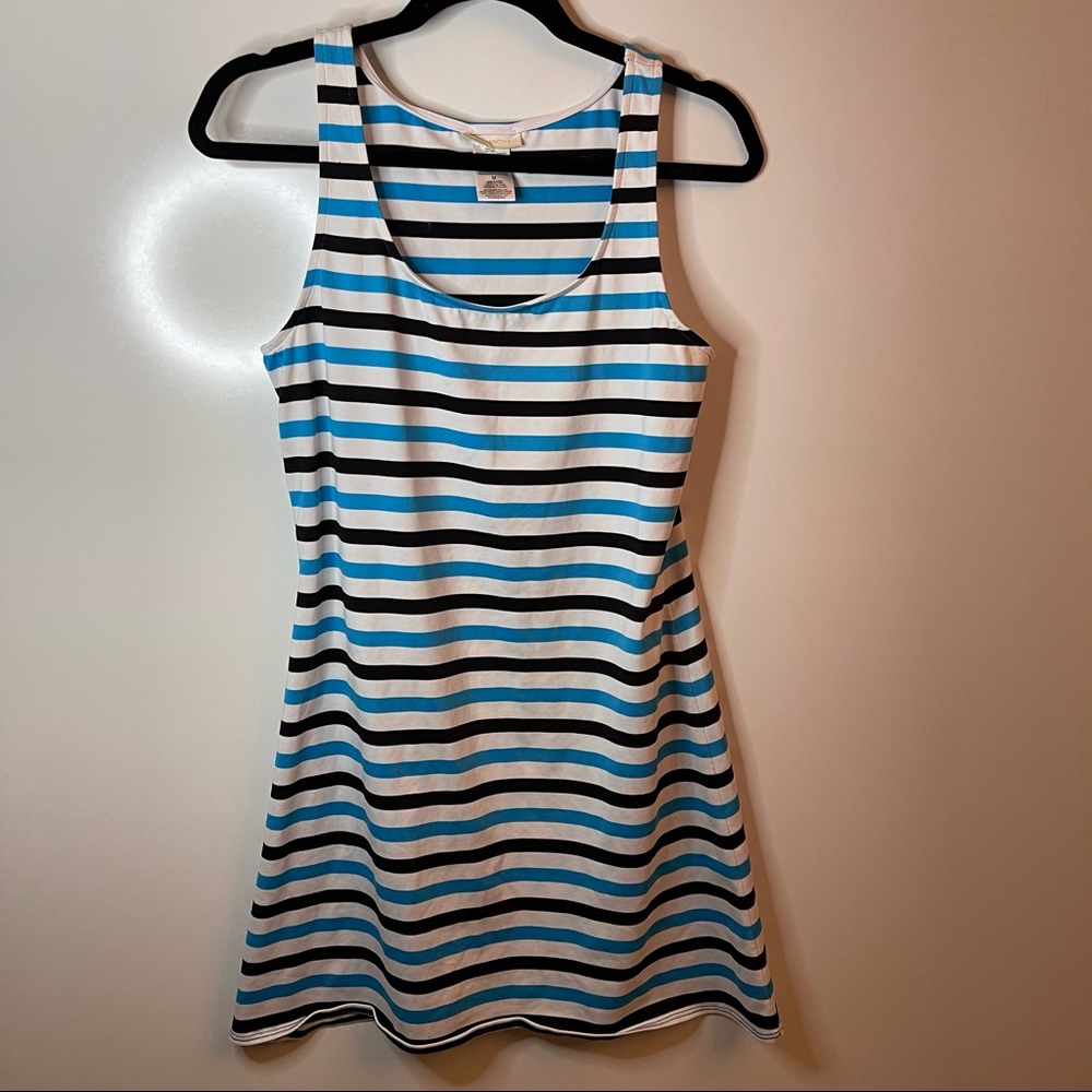 Michael Kors Women’s Swim Striped Tank Top Cover Up Dress